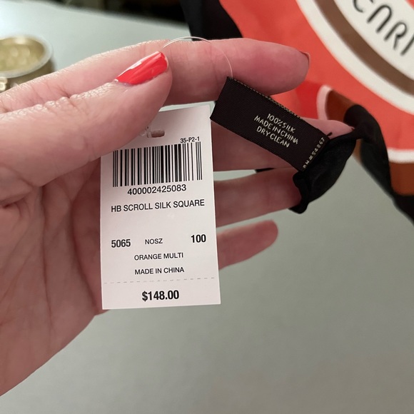 NWT Henri Bendel Silk Scarf - Picture 4 of 6